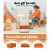 Keezi 3PCS Kids Table and Chairs Set with Chalkboard, Hidden Storage, Eco-Friendly MDF, White/Natural, Ages 3+
