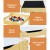 Keezi 3PCS Kids Table and Chairs Set with Chalkboard, Hidden Storage, Eco-Friendly MDF, White/Natural, Ages 3+