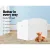 Keezi Kids 2-in-1 Toy Storage Bench - White MDF, Safe Design, 78x46x54cm, Durable Lid Hinge, Easy Clean & Assemble