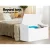 Keezi Kids 2-in-1 Toy Storage Bench - White MDF, Safe Design, 78x46x54cm, Durable Lid Hinge, Easy Clean & Assemble