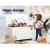 Keezi Kids Toy Box & Storage Chest, E1 MDF, 81x40x46.5cm, White - Eco-Friendly, Multi-Use, Stylish Room Organiser