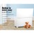 Keezi Kids Toy Box & Storage Chest, E1 MDF, 81x40x46.5cm, White - Eco-Friendly, Multi-Use, Stylish Room Organiser