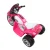 Rigo Kids Pink 6V Electric Police Motorcycle - Harley-Inspired, Anti-Slip Tyres, Music, 3+ Years, 25kg Capacity