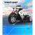 RIGO Kids 6V Electric Police Motorcycle, Black, Harley-Inspired, Anti-Slip Tyres, Music, 3km/h, Ages 3+, 1-Year Warranty