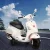 Rigo Vespa Licenced Rigo Kids Electric Vespa GTS Ride-On Motorbike, White – 3+ Years, Keyless Start, 30W Motor