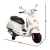 Rigo Vespa Licenced Rigo Kids Electric Vespa GTS Ride-On Motorbike, White – 3+ Years, Keyless Start, 30W Motor