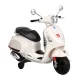 Rigo Vespa Licenced Rigo Kids Electric Vespa GTS Ride-On Motorbike, White – 3+ Years, Keyless Start, 30W Motor
