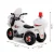 RIGO Kids 6V Electric Ride On Police Motorcycle – White, Realistic Controls, Music, Siren, Anti-Slip Tyres, 3-4km/h