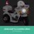 RIGO Kids 6V Electric Ride On Police Motorcycle – White, Realistic Controls, Music, Siren, Anti-Slip Tyres, 3-4km/h