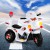 RIGO Kids 6V Electric Ride On Police Motorcycle – White, Realistic Controls, Music, Siren, Anti-Slip Tyres, 3-4km/h