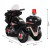 RIGO Kids 6V Electric Ride-On Police Motorcycle – Black, Slip-Proof Handlebars, Music, Siren, EN71 Certified, 3-4km/h