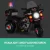RIGO Kids 6V Electric Ride-On Police Motorcycle – Black, Slip-Proof Handlebars, Music, Siren, EN71 Certified, 3-4km/h