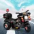 RIGO Kids 6V Electric Ride-On Police Motorcycle – Black, Slip-Proof Handlebars, Music, Siren, EN71 Certified, 3-4km/h