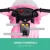 Rigo Kids 6V Electric Ride-On Police Motorcycle in Pink with Music, Anti-Slip Tyres, and Keyless Start for Ages 3+