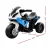 Rigo Kids Electric Ride On Police Motorcycle - Licenced BMW S1000RR, Blue, 3-Wheel, Anti-Slip Tyres, 3km/h Speed