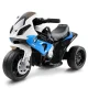 Rigo Kids Electric Ride On Police Motorcycle - Licenced BMW S1000RR, Blue, 3-Wheel, Anti-Slip Tyres, 3km/h Speed
