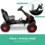 Rigo Kids Pedal Go Kart: Black, Rubber Tyres, Steel Frame, Adjustable Seat, Ages 3+, 30KG Capacity, Outdoor Fun