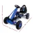 RIGO Kids Pedal Go Kart Racing Car - Blue, Steel Frame, Rubber Tyres, Adjustable Seat, Safe Outdoor Fun for Ages 3+