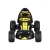 Rigo Kids Pedal Go Kart - Black Racing Car with Plastic Tyres, Steel Frame, Sporty Steering, Ages 3+, 25KG Capacity