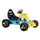 Rigo Kids Blue Pedal Go Kart: Safe Racing Car with Plastic Tyres, Durable Frame, and 3-Point Steering, Ages 3+