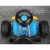 Rigo Kids Blue Pedal Go Kart: Safe Racing Car with Plastic Tyres, Durable Frame, and 3-Point Steering, Ages 3+