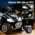 Rigo Kids 12V Electric Quad ATV Motorbike - Black, Keyless Start, Twin Motors, Anti-Slip Tyres, Ages 3+, 25kg Capacity