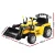 RIGO Kids Electric Bulldozer Ride-On Car with Remote Control, 6V Battery, Anti-Slip Tyres, Music, Lights - Yellow