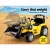 RIGO Kids Electric Bulldozer Ride-On Car with Remote Control, 6V Battery, Anti-Slip Tyres, Music, Lights - Yellow