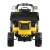 RIGO Kids Electric Bulldozer Ride-On Car with Remote Control, 6V Battery, Anti-Slip Tyres, Music, Lights - Yellow