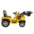 RIGO Kids Electric Bulldozer Ride-On Car with Remote Control, 6V Battery, Anti-Slip Tyres, Music, Lights - Yellow