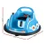 Rigo Kids Ride On Bumper Car - Electric Blue, Angry Birds Stickers, Remote Control, 360° Spin, Music & LED Lights