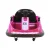 Rigo Kids Pink 6V Electric Ride-On Bumper Car with Remote Control, Safety Belt, and Fun Features for Ages 3+