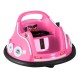 Rigo Kids Pink Electric Ride On Bumper Car, 360° Spin, Angry Birds Stickers, Remote Control, Safety Belt, Ages 3+