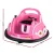 Rigo Kids Pink Electric Ride On Bumper Car, 360° Spin, Angry Birds Stickers, Remote Control, Safety Belt, Ages 3+