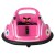 Rigo Kids Pink Electric Ride On Bumper Car, 360° Spin, Angry Birds Stickers, Remote Control, Safety Belt, Ages 3+