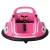 Rigo Kids Pink Electric Ride On Bumper Car, 360° Spin, Angry Birds Stickers, Remote Control, Safety Belt, Ages 3+