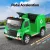 Rigo 12V Kids Ride On Garbage Truck - Green, Police Lights, Remote Control, Keyless Start, Safety Belt, 3+ Years, 30kg