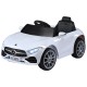 Rigo Kids Electric Ride On Car Licenced 12V White with Remote, Music, Safety Belt, Twin Motors, Ages 3+, 89cm