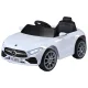 Rigo Kids Electric Ride On Car Licenced 12V White with Remote, Music, Safety Belt, Twin Motors, Ages 3+, 89cm