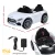 Rigo Kids Electric Ride On Car Licenced 12V White with Remote, Music, Safety Belt, Twin Motors, Ages 3+, 89cm