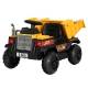 Rigo Kids Electric Ride On Dump Truck - 12V Yellow, Twin Motors, Anti-Slip Tyres, MP3 Input, 3-5km/h, Ages 3