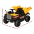 Rigo Kids Electric Ride On Dump Truck - 12V Yellow, Twin Motors, Anti-Slip Tyres, MP3 Input, 3-5km/h, Ages 3
