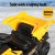 Rigo Kids Electric Ride On Dump Truck - 12V Yellow, Twin Motors, Anti-Slip Tyres, MP3 Input, 3-5km/h, Ages 3