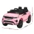Rigo Kids Pink Land Rover Evoque Electric Ride-On Car - 12V, Remote Control, Twin Motors, Safety Belt, Music & Lights