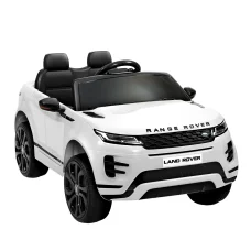 Rigo Kids Land Rover Evoque Electric Ride-On Car - Licenced, 12V Battery, Remote Control, White, Realistic Driving Fun