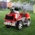 RIGO Kids 6V Electric Fire Engine Ride-On Truck - Realistic Controls, Bubble Guns, Flashing Lights, 4-Wheel Suspension