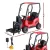 Rigo Kids Electric Ride On Forklift Loader - 12V, Remote Control, Red, Safety Belt, MP3 Input, Ages 3+, 1-Year Warranty