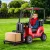 Rigo Kids Electric Ride On Forklift Loader - 12V, Remote Control, Red, Safety Belt, MP3 Input, Ages 3+, 1-Year Warranty