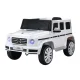 Mercedes-Benz Licenced Kids Ride On Car G500 12V Electric White with Remote, Horn, Music, Safety Belt, 107cm