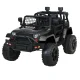 Rigo Kids 12V Black Electric Jeep Ride-On Car with Remote, Safety Belt, Twin Motors, Music & LED Lights, Ages 3+